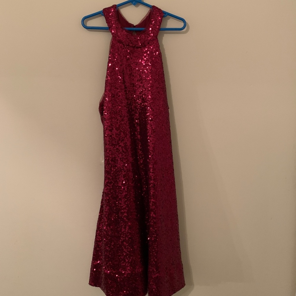 Red sequin homecoming dress worn once